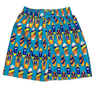 Sunpoint size 5 Swim trunks with liner Hawaiian luau beach theme